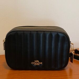 Coach New Jes Quilted Black Bag New C1569